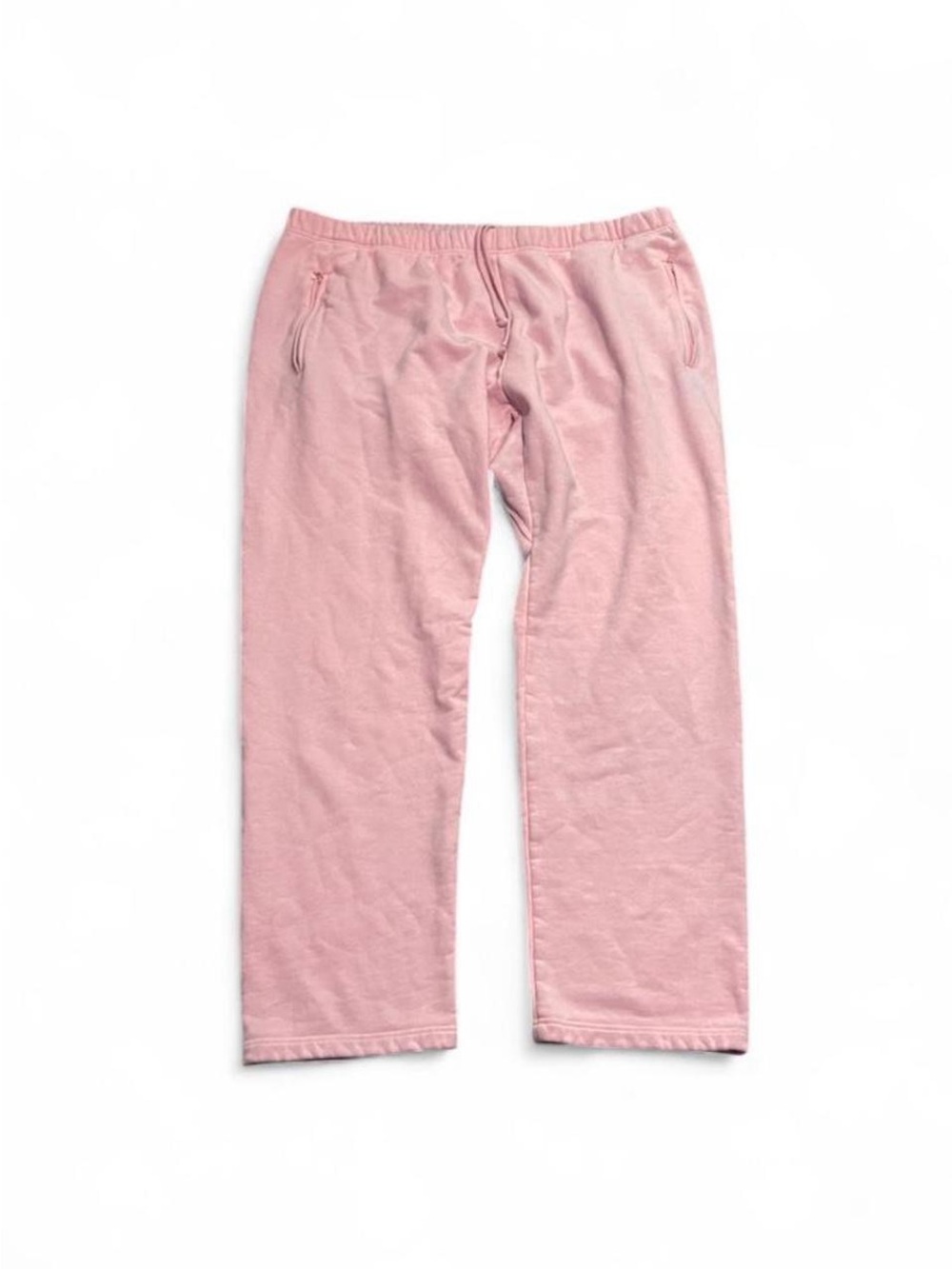 KHY Kylie Jenner Pants Women 2XL Fleece Pink Wide Leg Sweatpants Baggy